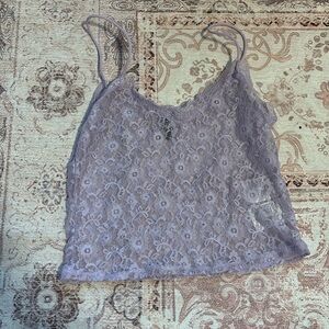 Divided H&M Purple Lace Tank Top Size Small